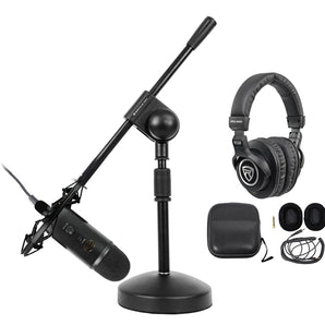 Yeti Blackout Studio Gaming Twitch Recording Kit w/Microphone+Headphones+Stand