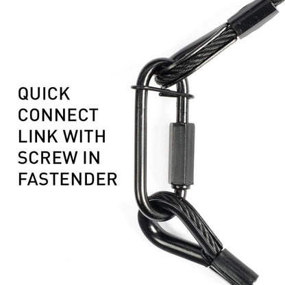 Accu-Cable SC4B 31.5" Inch Black Safety Cable Up to 67 lbs.