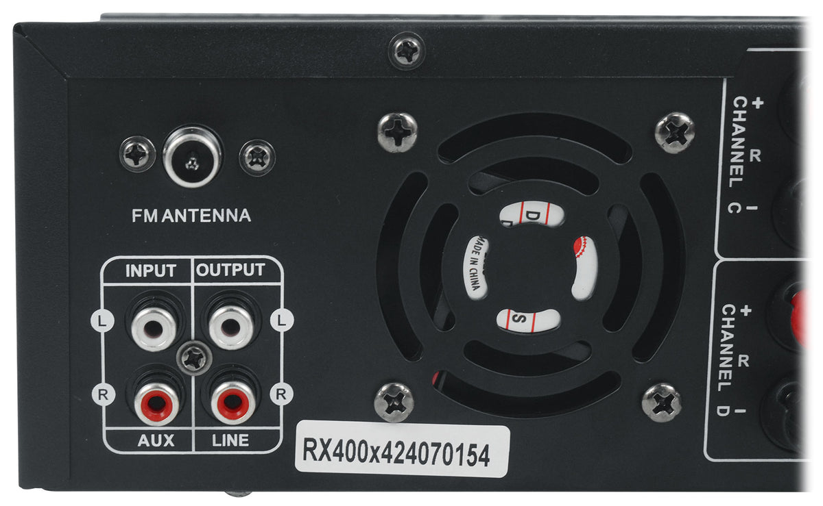 RX400X4 4-Channel 8-Speaker Bluetooth Home Receiver