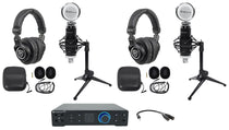 2-Person Podcast Recording Kit With Quantum HD2 Interface