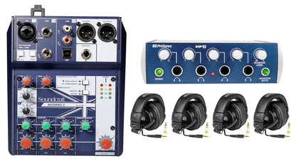 HD9/HP4 Headphone Pack with 5-Channel Podcast Mixer