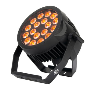 (2) American DJ 18P HEX IP 18 x 12W Outdoor RGBAW+UV LED DMX Par Can Wash Lights