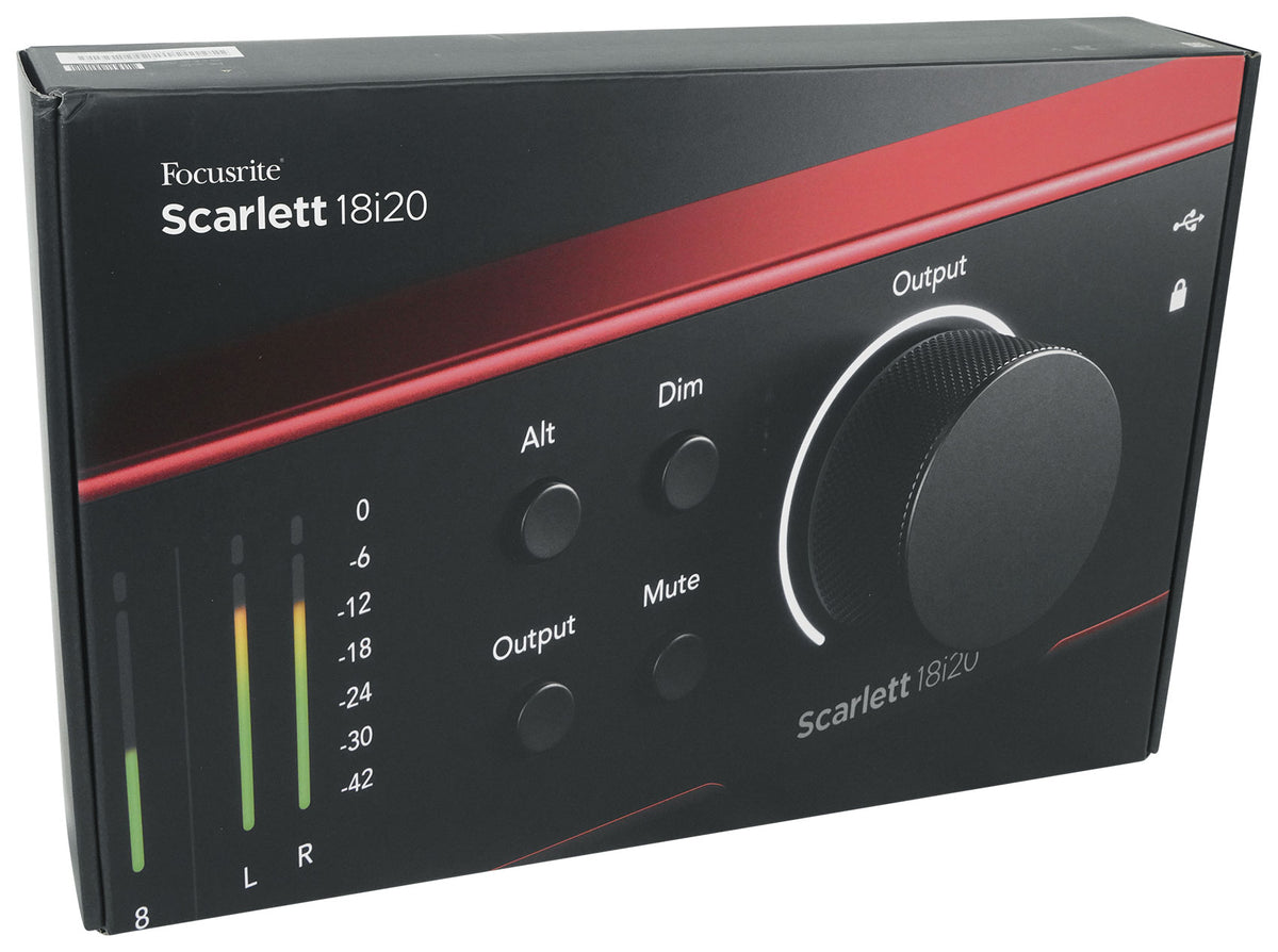 SCARLETT 18I20 4G 4th Gen Audio Recording Interface + (2) Headphones