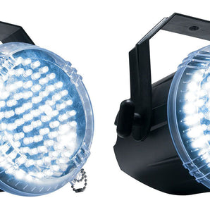 (2) Eliminator Lighting ADJ BIG SHOT LED EP White LED Strobe Lights