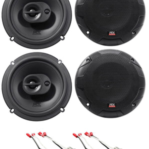 MTX Front+Rear Door 6.5" Speaker Replacement For 1993-2007 Subaru Impreza