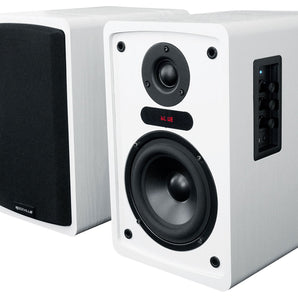 Rockville ELITE-5W White 800w Home Audio 5.25 inch Bluetooth Bookshelf Speakers