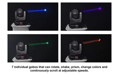 Rock Beam DC Club Stage Moving Head Light+Portable White Totem Stand