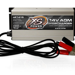 XS Power HF1415 14V 15A High Frequency AGM Battery IntelliCharger, 110V Input