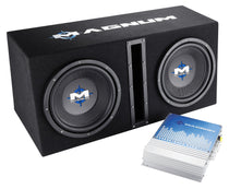 MTX Magnum MB210SP 800w Dual 10” Subwoofers+Vented Sub Box Enclosure+Amplifier