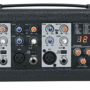 Rockville RPM47 1800 watt Powered 5 Channel Mixer/Amplifier Bluetooth/USB Interface