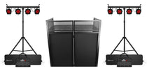 (2) 4BAR HEX ILS RGBAW+UV LED Wash Lighting Systems + Rockbooth Facade