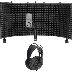 Samson G-Track Recording Podcast USB Microphone+Interfacet+Headphones + Shield
