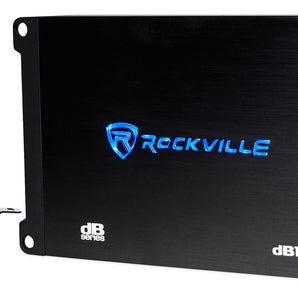 Rockville dB11 1400w Peak/350w RMS Mono 2-Ohm Amplifier Car Amp w/ Bass Remote