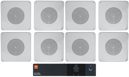 CSA140Z 70V Amplifier + (8) MS81 Metal Ceiling Speakers