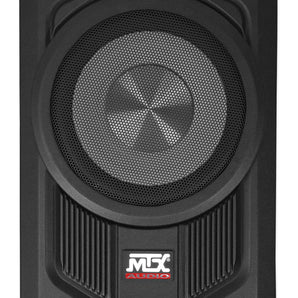 MTX TN8MS 8" 200w Slim Under-Seat Active Powered Car/Truck Subwoofer Sub+Remote