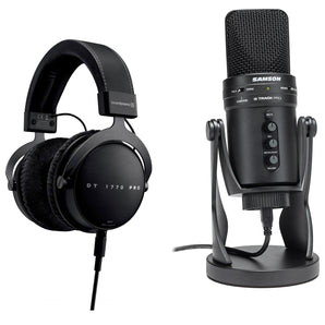 Beyerdynamic DT 1770 Pro 250 Ohm Studio Recording Headphones+Samson USB Mic