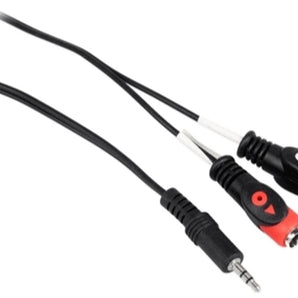 Rockville RNRMR10 10' 3.5mm 1/8" TRS to Dual RCA Cable