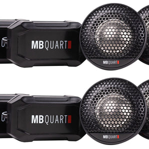 (4) MB QUART FT1-25 50 Watt RMS 1" Car Audio Tweeters + Crossovers