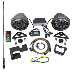 Bluetooth Receiver+Speakers+Install Kits+LED Whip For 2015-2018 Can-Am SPYDER F3