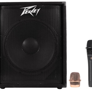 Peavey PV 118D 18" 300 Watt Powered Subwoofer Class D Active Sub PV118D+Blue Mic