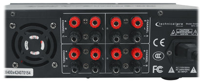 RX400X4 4-Channel 8-Speaker Bluetooth Home Receiver