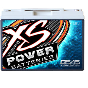 XS Power D545 800 Amp AGM Power Cell Car Audio Battery + Terminal Hardware