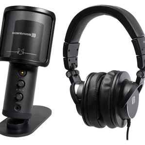 Beyerdynamic FOX Recording USB Podcast Microphone Mic+Stand+Presonus Headphones