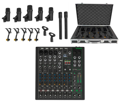 ProFX10v3+ Mixer with 7-Piece Drum Mic Kit