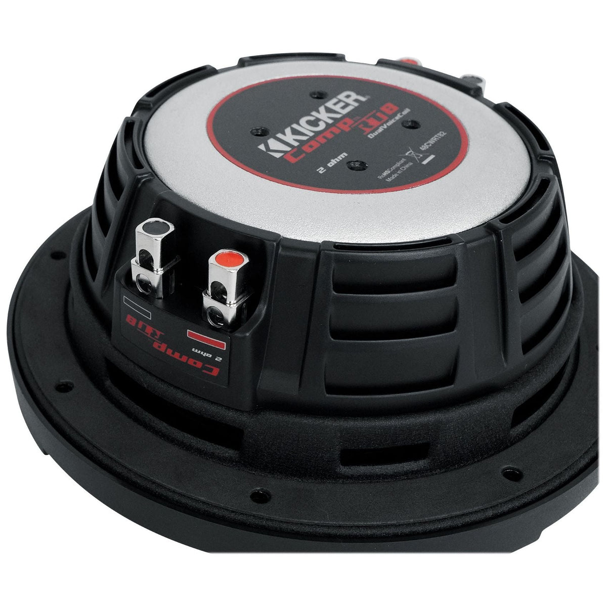 48CWRT82 CompRT8 600W Shallow Slim 8-Inch Subwoofers, DVC 2-Ohm (Pair)