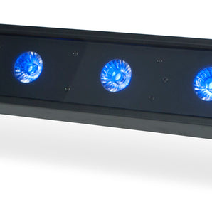 (4) American DJ ULTRA HEX BAR 6 RGBWA+UV LED DMX Wash/Strobe Effect Bar Lights