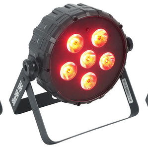 (3) Chauvet DJ SLIMPAR T6 BT RGB LED DMX Wash Par Up-Light w/Bluetooth