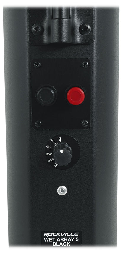 WET ARRAY 5 Black 2-Pack + RCS180-6 6-Zone 180W Amp Bundle