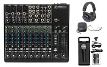 1202VLZ4 Mixer with DJ Headphones and Microphone