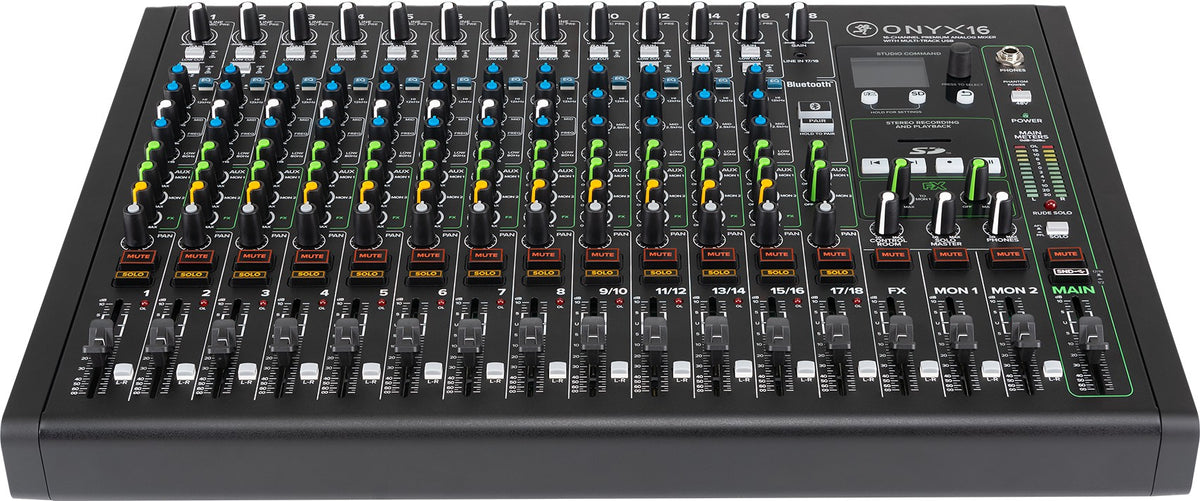 ONYX16 16-Channel Analog Mixer with Wireless Microphones and Headphones