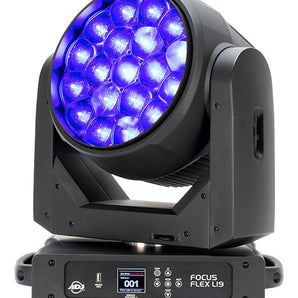 American DJ ADJ Focus Flex L19 x 40W RGBL LED DMX Moving Head Light w/Pixel FX