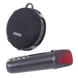 Rockville K-GO Karaoke Waterproof Portable Bluetooth Speaker+Mic+Voice Changer