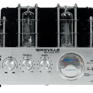 Rockville BluTube WD 70w Bluetooth Tube Amplifier/Home Stereo Receiver 2-Tone