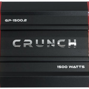 Crunch GP-1500.2 1500 Watt 2 Channel Car Audio Amplifier Stereo Amp Bridgeable