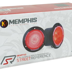 (4) Memphis Audio SRXPTV2 4" 100w RMS Car Pro Tweeters with LED - Efficient