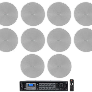 Rockville Receiver+(10) Bose DM3C White 70V 3.25" Ceiling Speakers 4 Restaurant