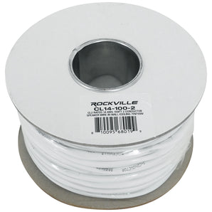 Rockville CL14-100-2 CL2 Rated 14 AWG 100' Speaker Wire In Wall Ceiling 70V 100V