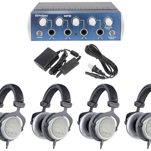 4 Beyerdynamic DT-880-PRO-250 Studio Recording Headphones+Presonus Headphone Amp