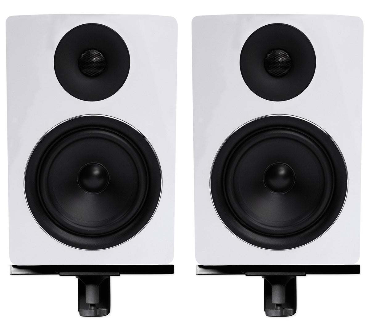 APM6W 6.5" 350W Powered USB Studio Monitor Speakers+Wall Brackets
