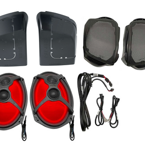 Memphis Audio MX14HDLIDKIT Harley Davidson OEM PlugnPlay 6x9 Saddle Bag Speakers