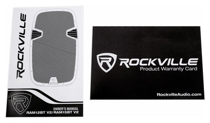 RAM12BT 12" Rechargeable 600W DJ PA Speaker+Mics/Bluetooth+Slip Cover