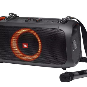 JBL PartyBox On-the-Go Party Tailgate Karaoke Bluetooth Speaker+LED+Wireless Mic