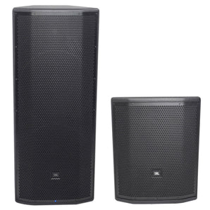 JBL Pro PRX825W Dual 15” 1500 Watt Active Speaker+15" Powered Subwoofer Sub