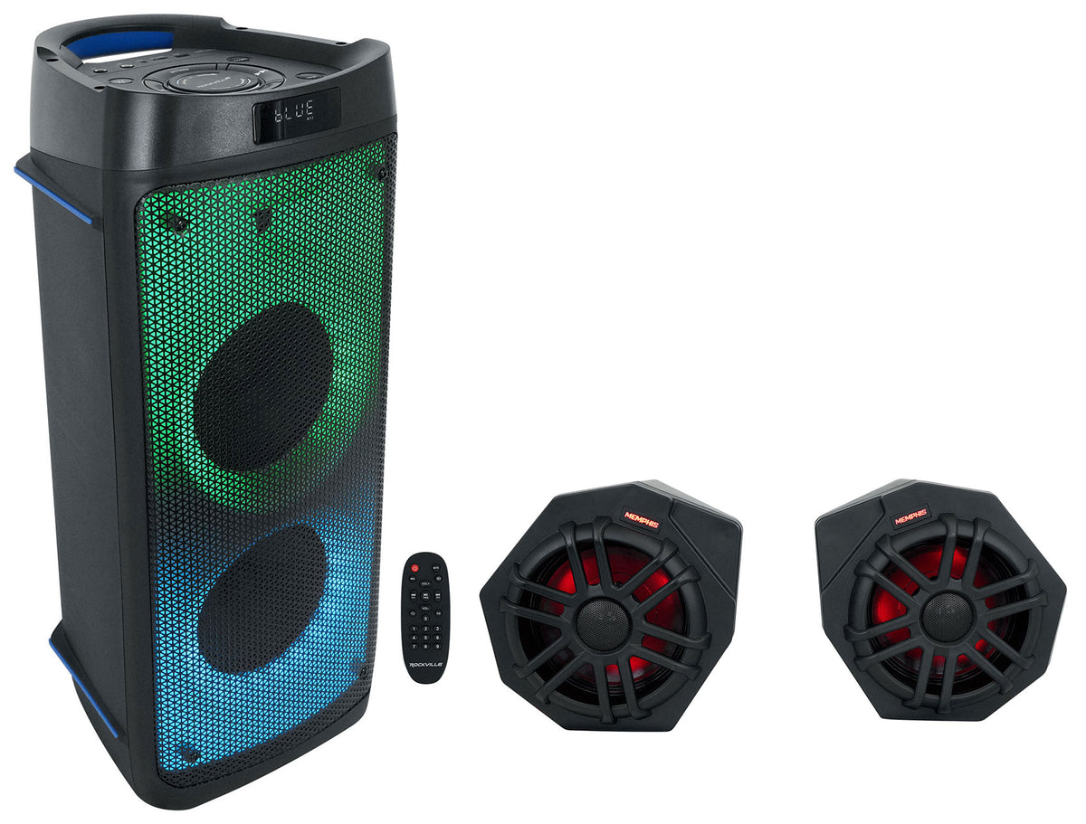 CANAMX365FE Speaker Pods + Bass Party 65 Bluetooth Speaker For Can-Am X3