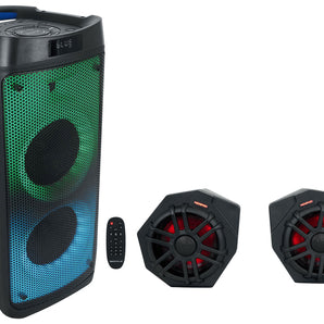 (2) Memphis Audio CANAMX365FE 75w Speaker Pods For 2017+ Can Am X3+Party Speaker