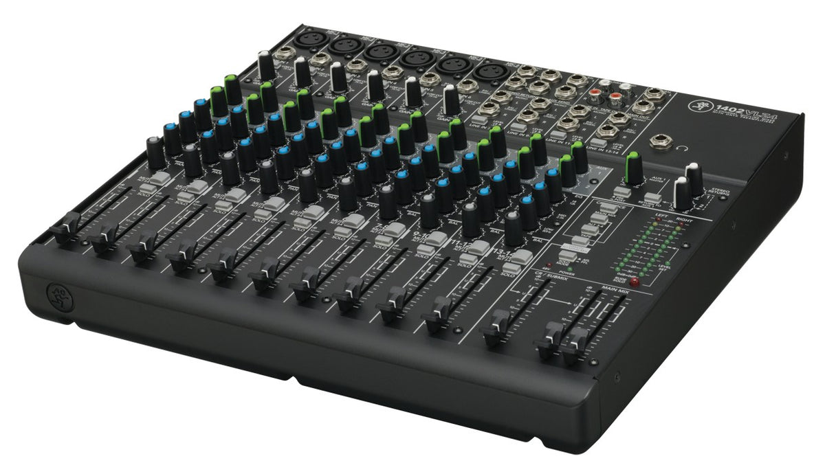 1402VLZ4 Mixer with Travel Bag, (6) Cables, and Microphone